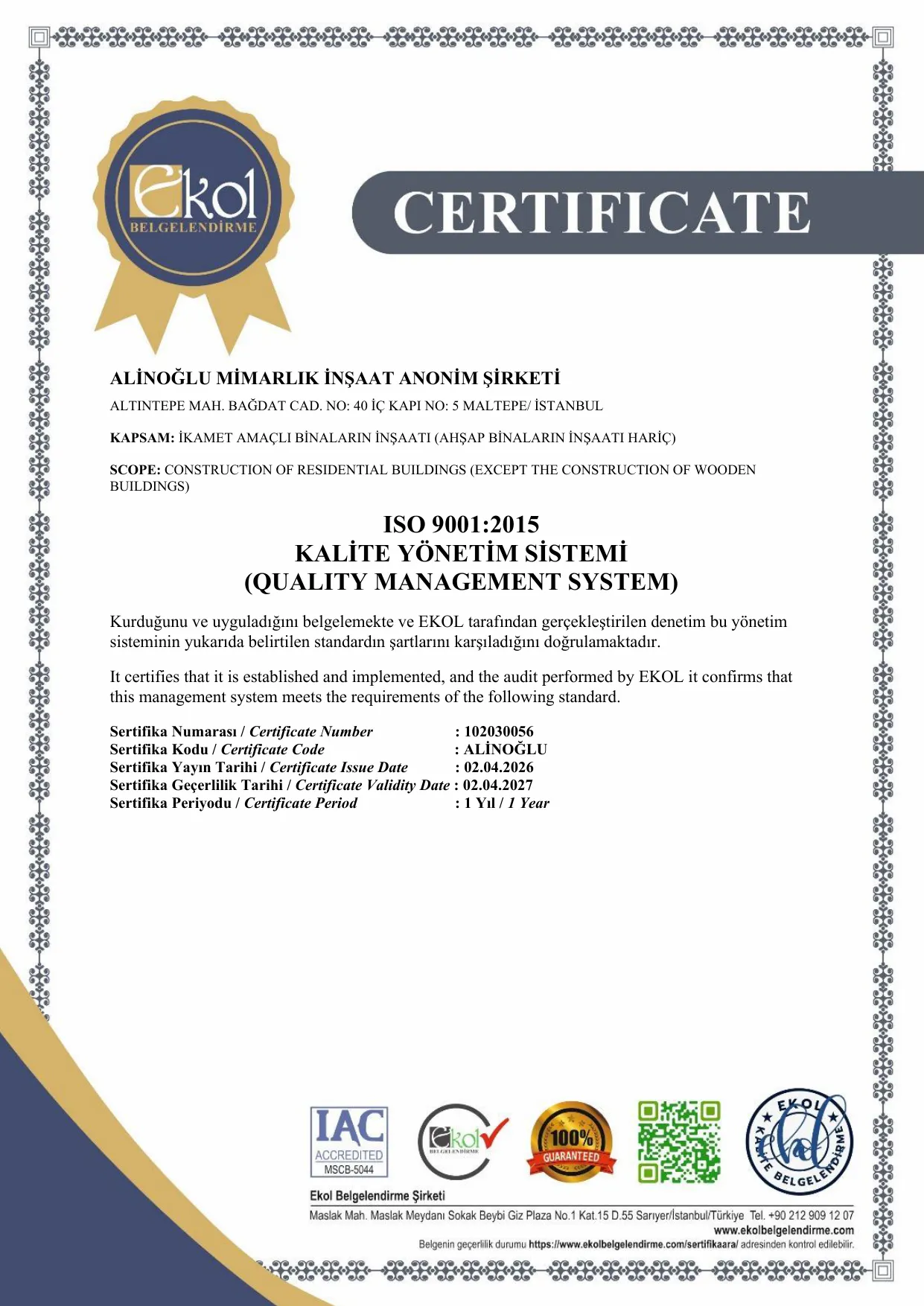 ISO 9001:2015